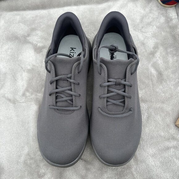 Kizik Mens Madrid Eco Knit Shoes Sneaker Gray Size 15 M EXCELLENT main image 8